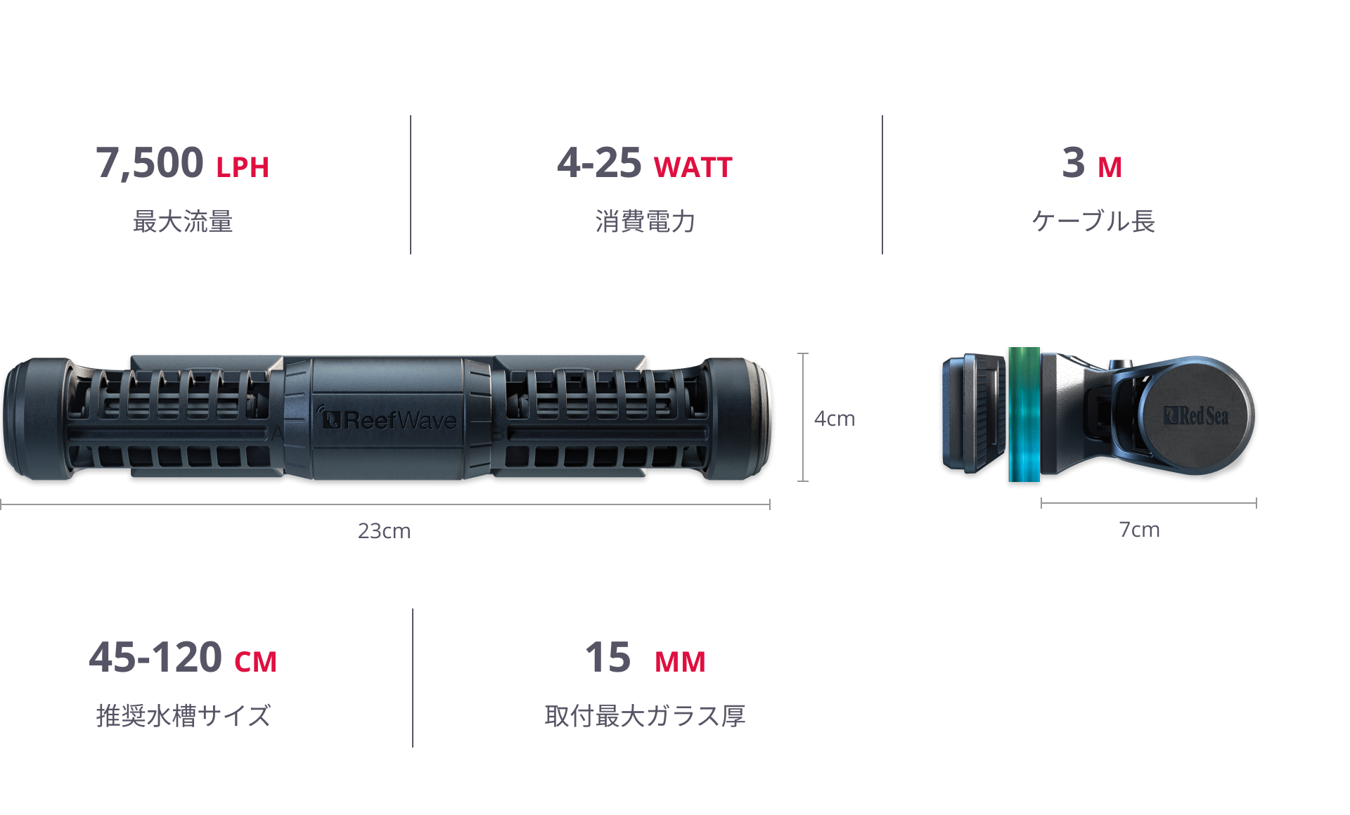 ReefWave Advanced & silent cross-flow wave pumps.