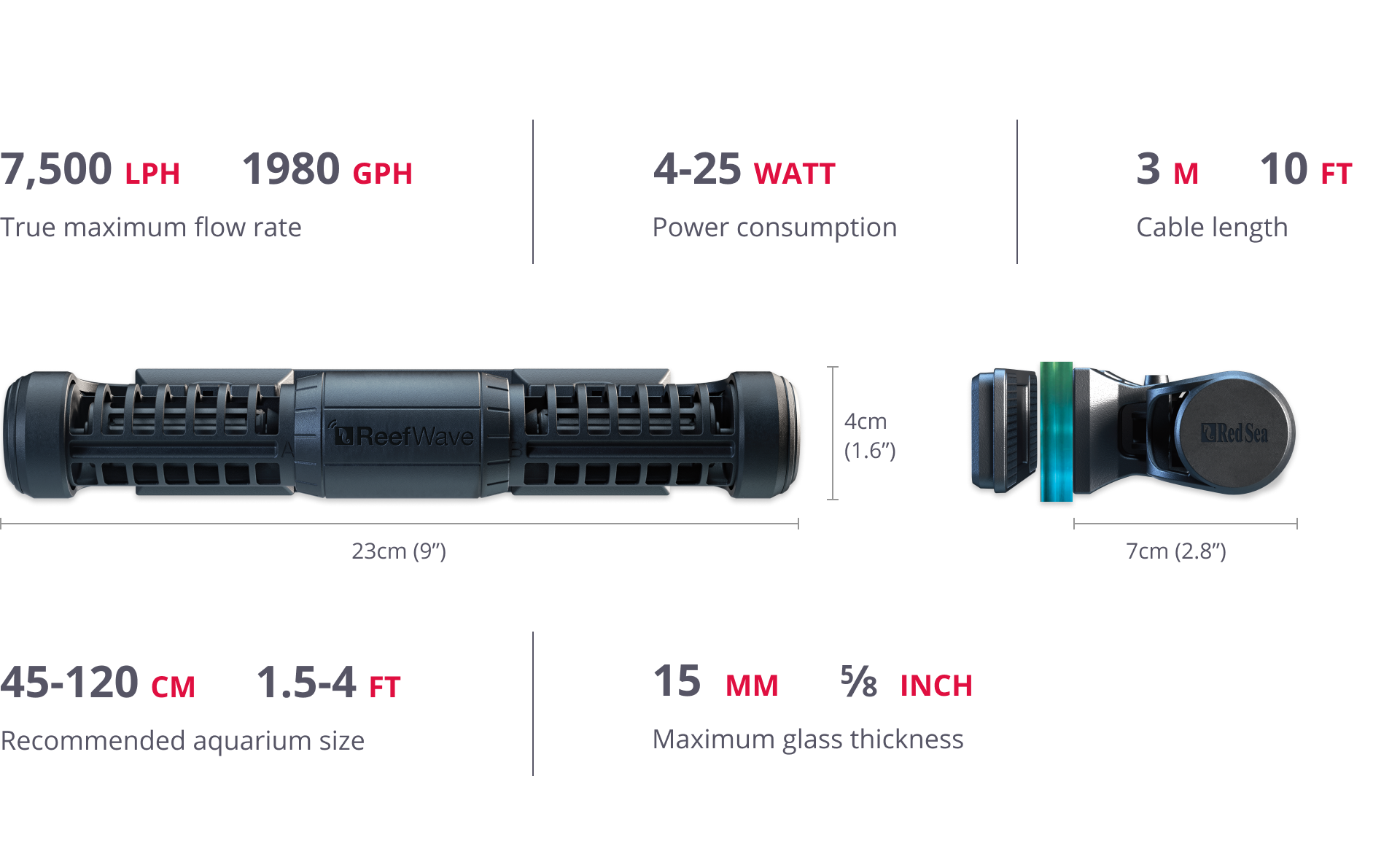 Red Sea's ReefWave - Silent, smart & powerful wave pumps.