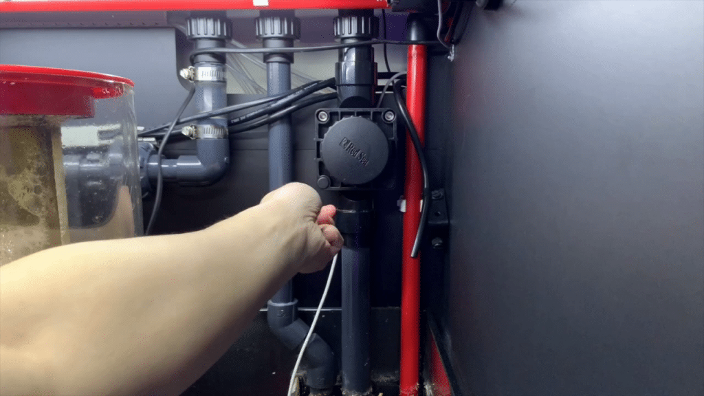 reefer valve - remove the 4 rubber plugs