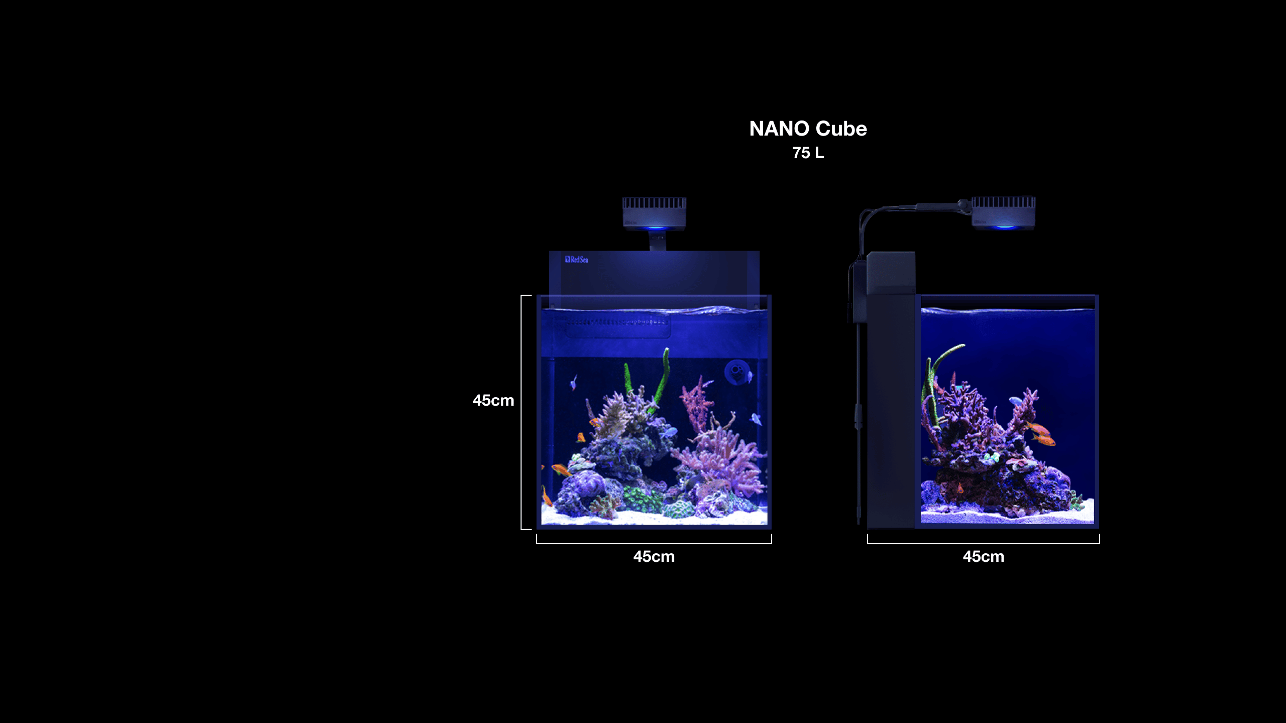Red Sea MAX NANO Cube & Peninsula - Plug & Play, all-in-one reef tanks