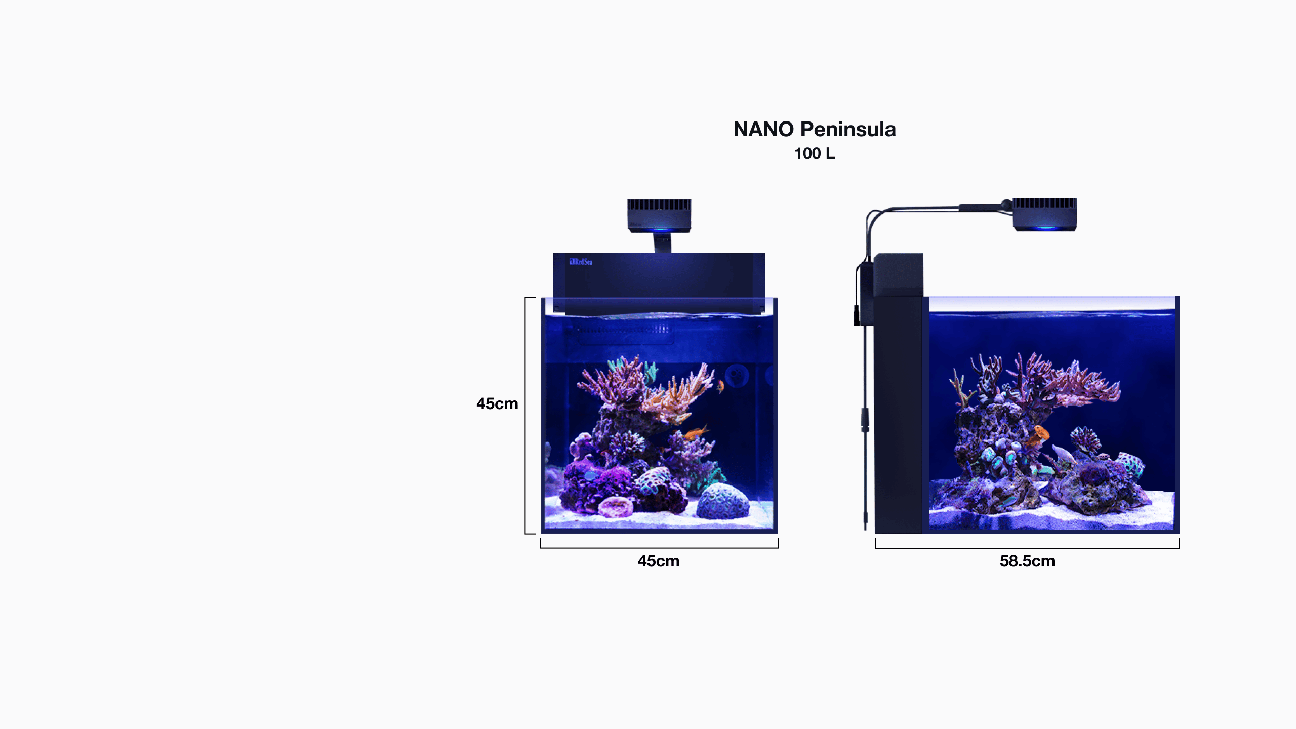 Red Sea MAX NANO Cube & Peninsula - Plug & Play, all-in-one reef tanks